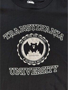 VTG Hallmark Transylvania University Tee Size XL Single Stitch Make Offer